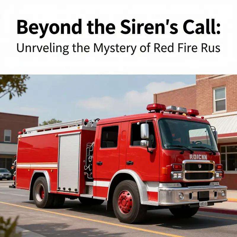 A bright red fire truck responding to an emergency, embodying the essence of firefighting and the iconic color.