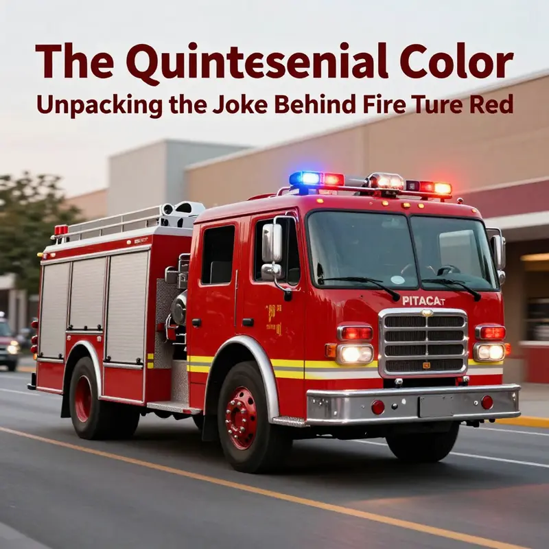 A classic red fire truck on the move, showcasing its iconic status and the urgency of firefighting services.