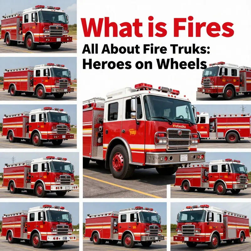A modern fire truck ready for emergency response, highlighting its iconic red color and essential features.