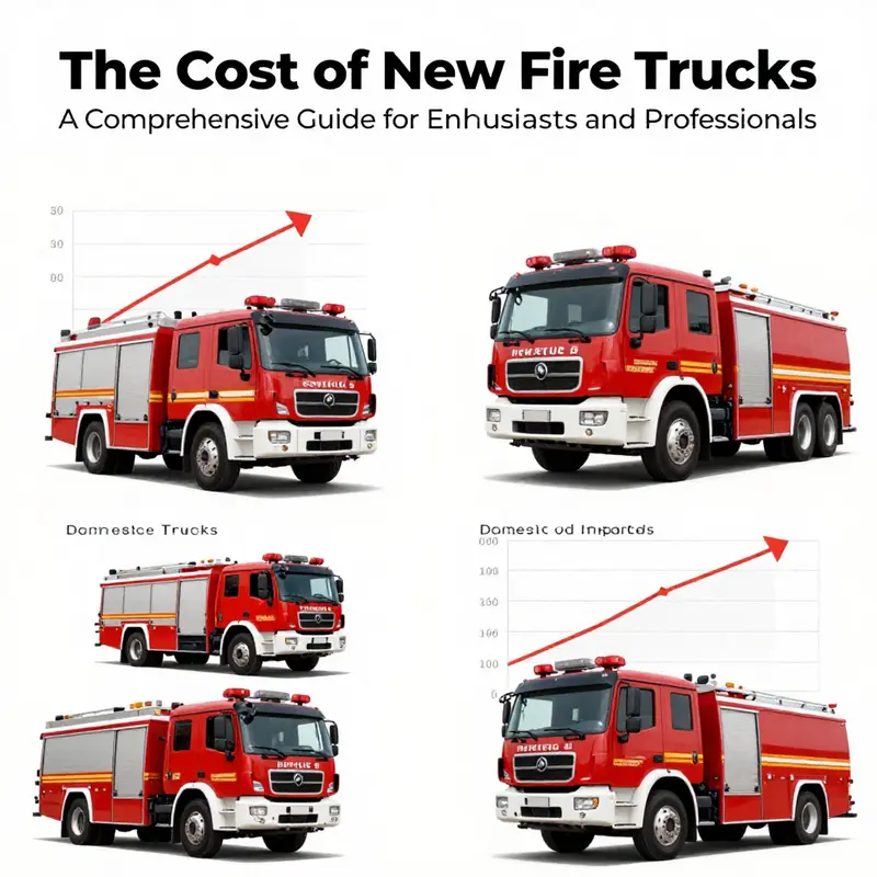 A visual representation of the price variability in new fire trucks, highlighting different sizes and configurations.