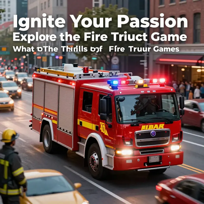 Experience the thrill of maneuvering a fire truck through urban landscapes in fire truck games.