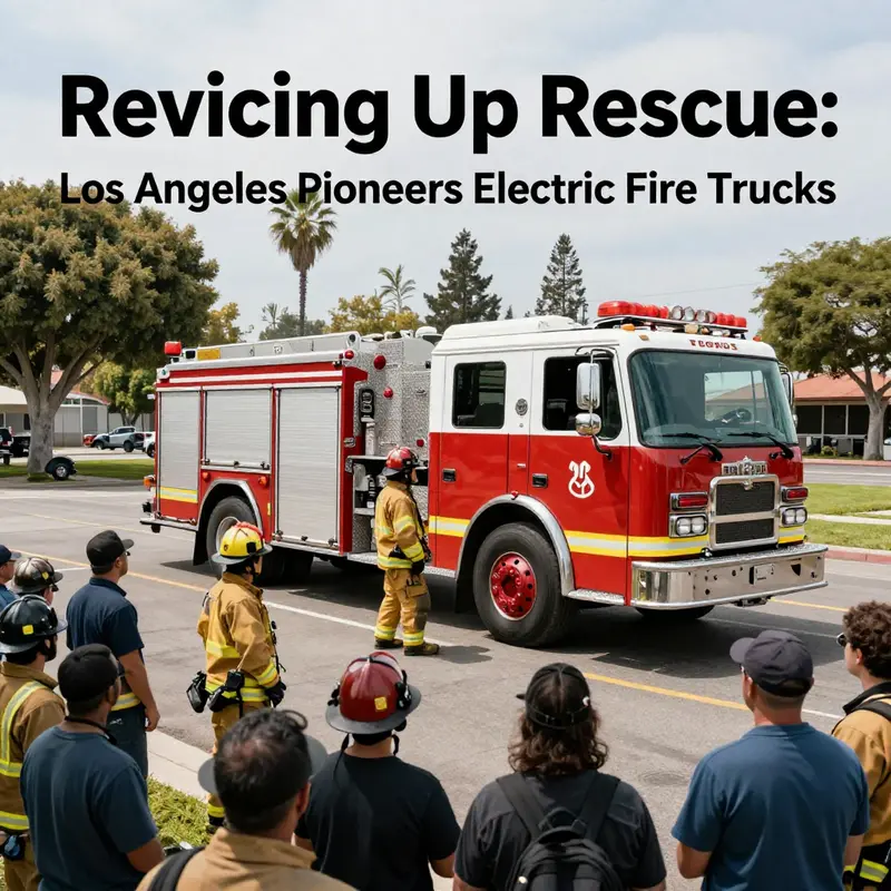 The Los Angeles Electric Fire Truck is a symbol of innovation in firefighting technology.