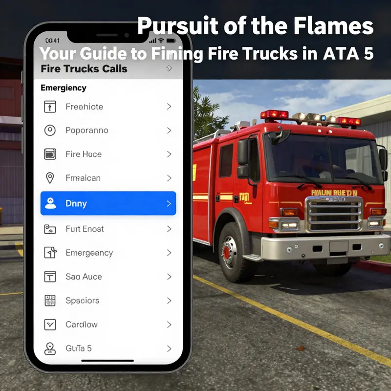 Fire trucks stationed at essential locations throughout Los Santos.