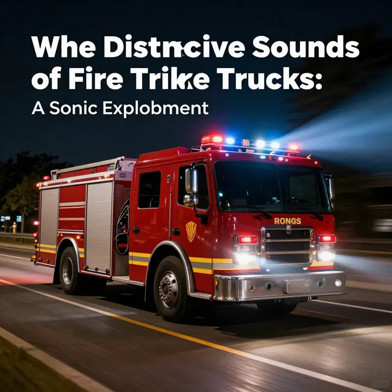 Discover the diverse siren sounds from various fire trucks and their unique characteristics.