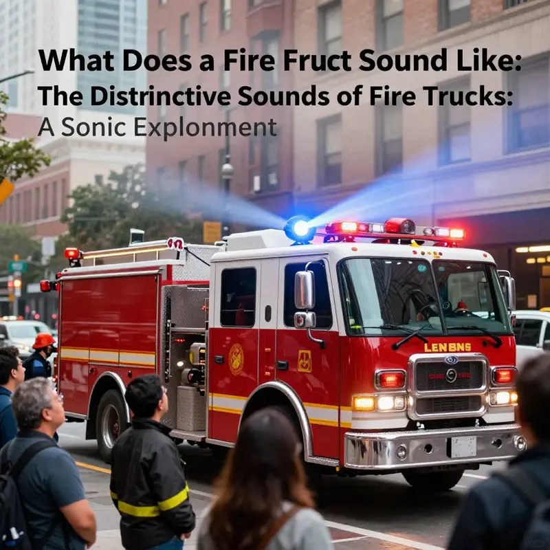 Discover the diverse siren sounds from various fire trucks and their unique characteristics.