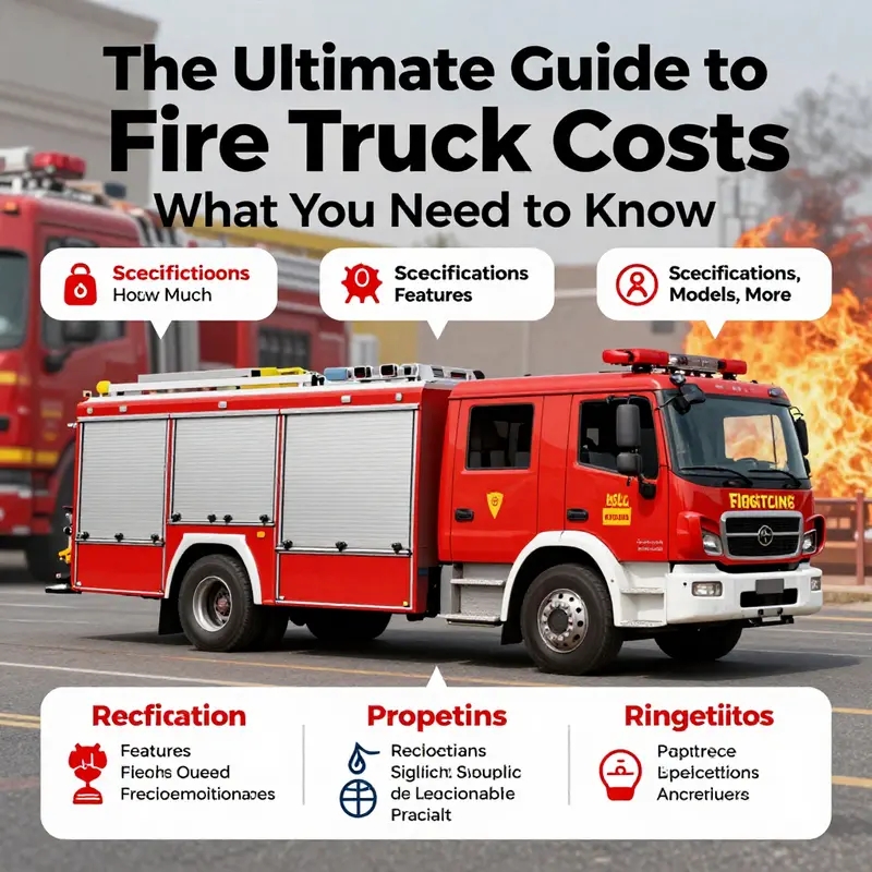 An assortment of fire trucks illustrating the varying costs based on size and specifications.