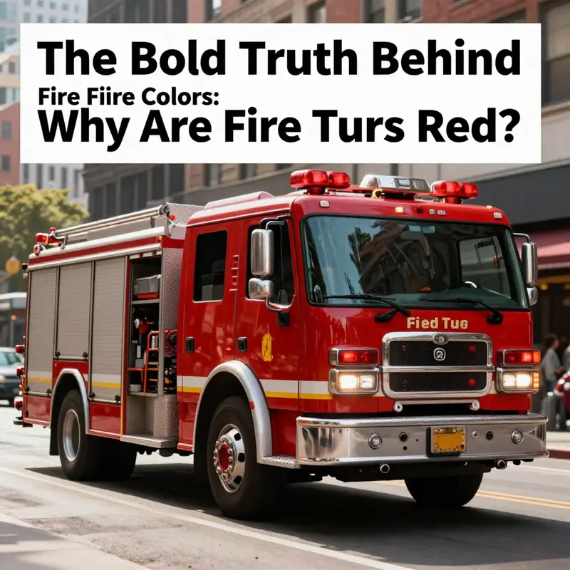 A bright red fire truck driving through an urban area, symbolizing the urgency and action of emergency response.
