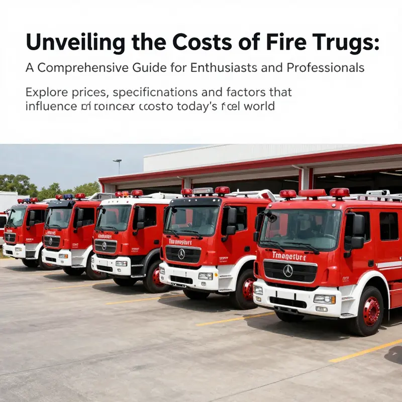 A lineup of fire trucks in a fire station, showcasing different types and vibrant colors.