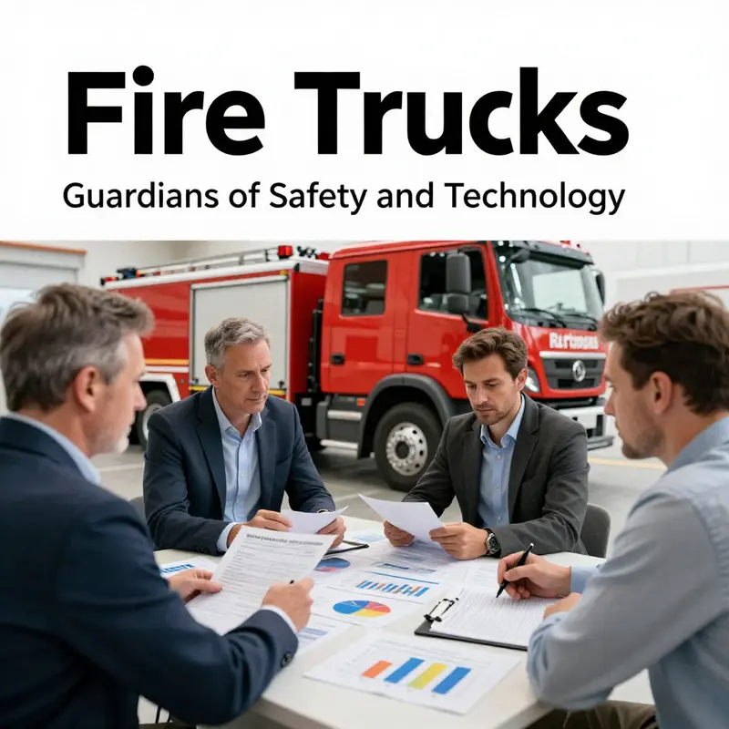 A high-tech fire truck dashboard with advanced firefighting technology.