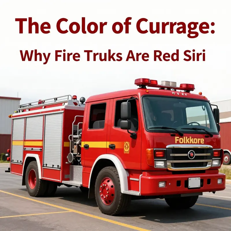 A vintage representation of a red fire truck, symbolizing its historical significance.