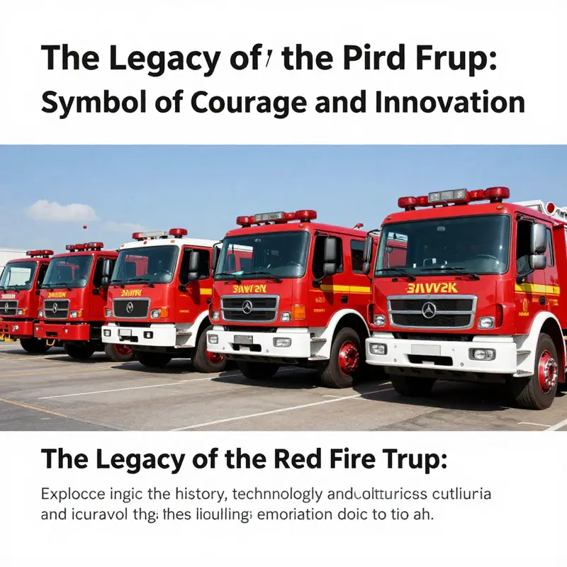 A lineup of bright red fire trucks under a clear blue sky, showcasing their iconic status and essential roles in community safety.