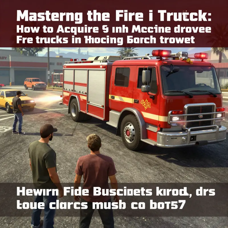 Calling emergency services for a fire truck in GTA 5.