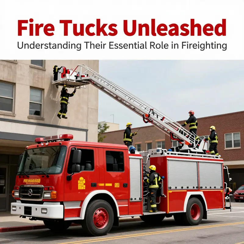 A fire truck stands ready, embodying its critical role in firefighting and community safety.