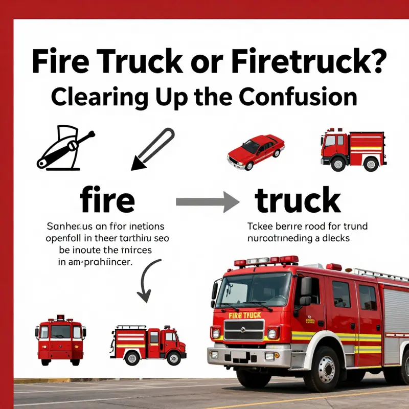 A visual representation of the separation and definitions of ‘fire’ and ‘truck’.