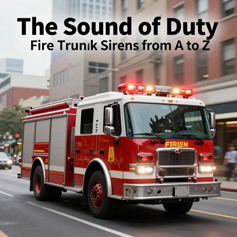 The intricate design of a fire truck’s siren, a crucial element in alerting the public.
