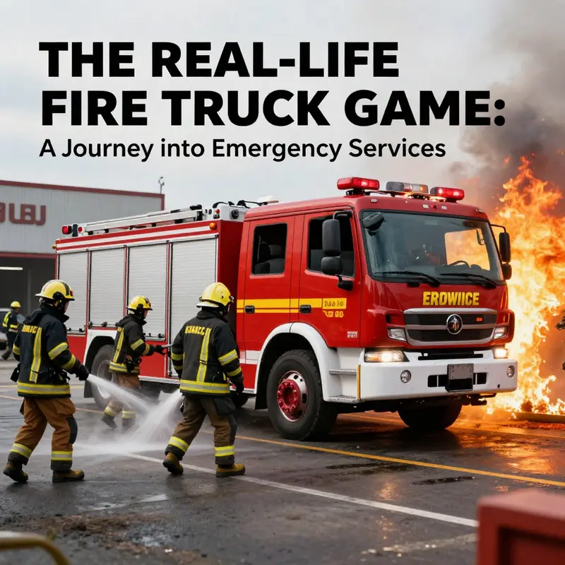 Firefighters respond quickly to an emergency, showcasing the vital role of fire trucks in public safety.