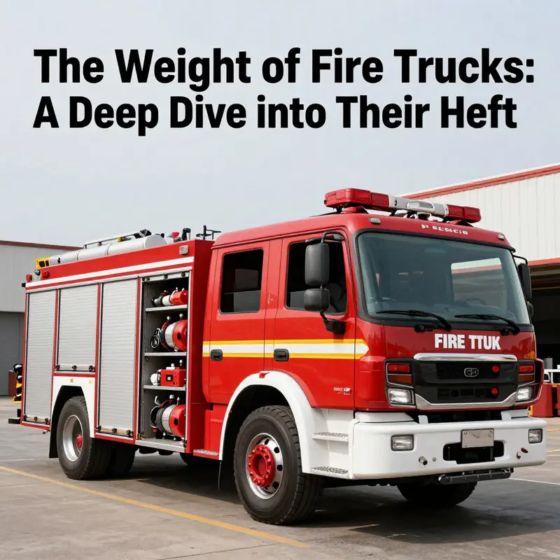 A comprehensive overview of fire truck weight classes, showcasing different models and their specifications.