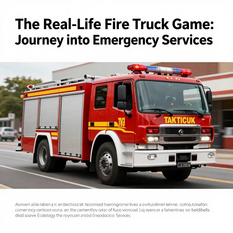 A fire truck driving with sirens on, representing the urgency of firefighting and community safety.