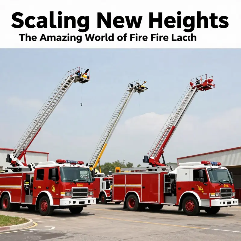 Diverse fire truck ladders in action during emergency responses, highlighting their importance and effectiveness.
