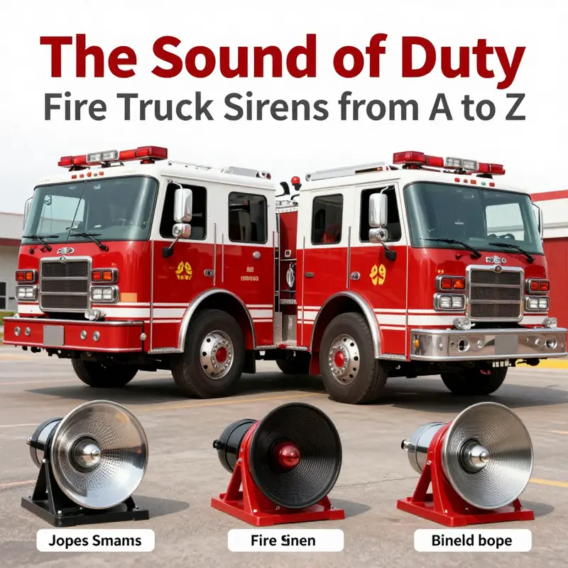 The intricate design of a fire truck’s siren, a crucial element in alerting the public.