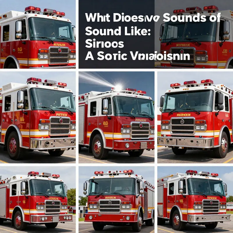 Discover the diverse siren sounds from various fire trucks and their unique characteristics.