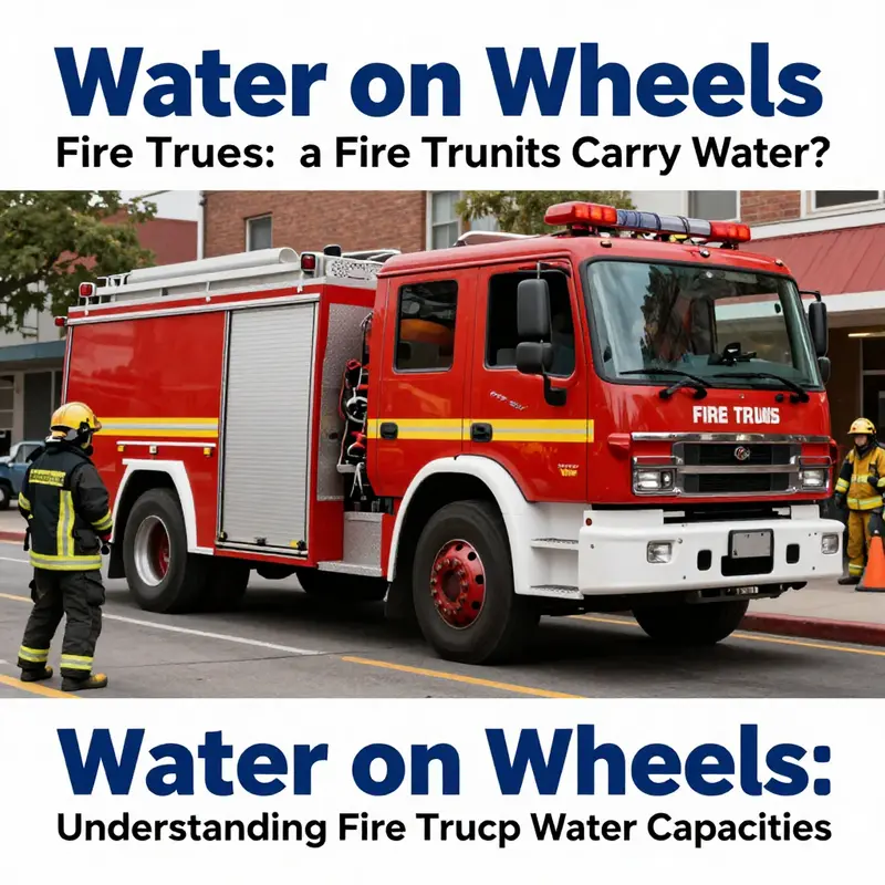 Fire truck illustrating water capacity features.