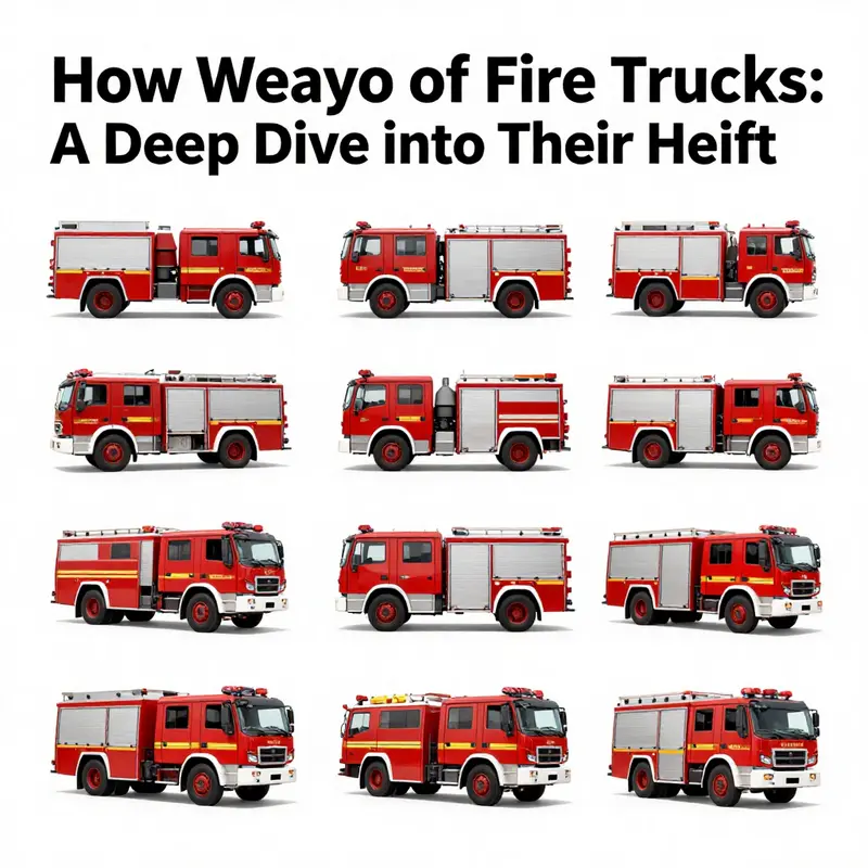 A comprehensive overview of fire truck weight classes, showcasing different models and their specifications.