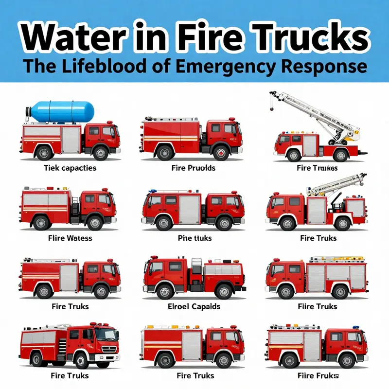 Understanding the water capacities of various fire trucks.