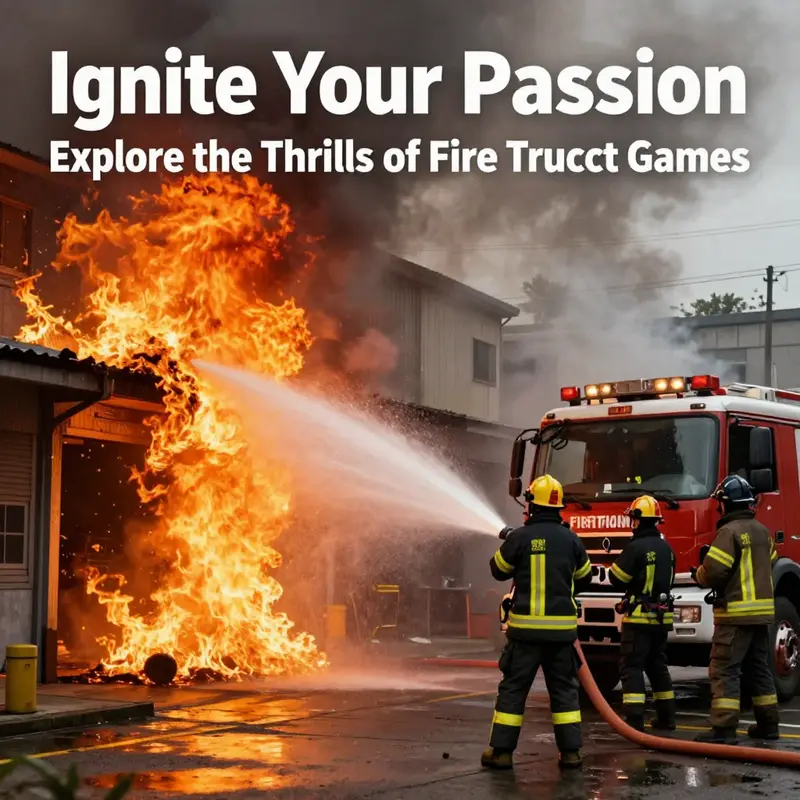 Experience the thrill of maneuvering a fire truck through urban landscapes in fire truck games.