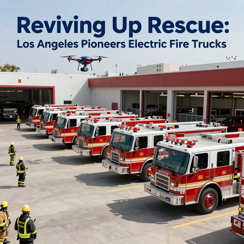 The Los Angeles Electric Fire Truck is a symbol of innovation in firefighting technology.