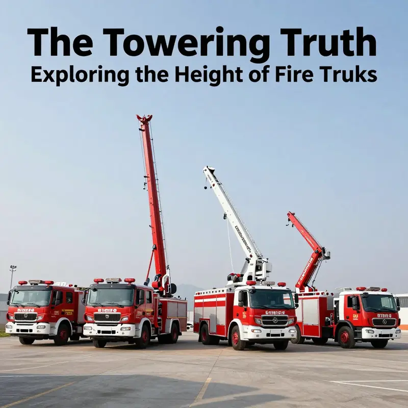 A comparison of the height ranges across different fire truck categories.