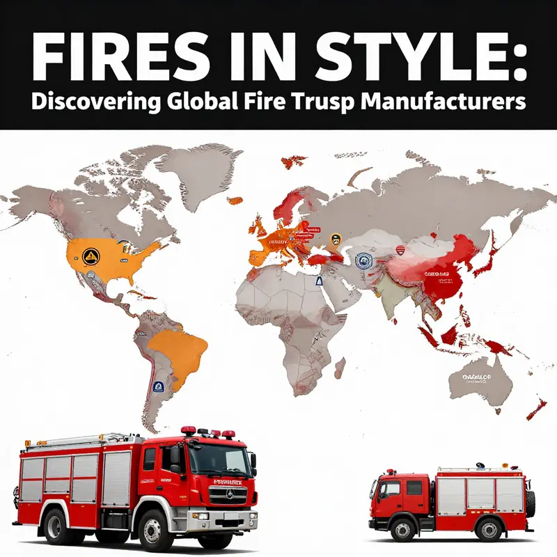 A collection showcasing multiple fire truck models from top manufacturers responding to emergencies.