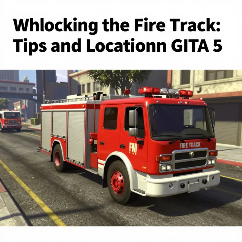 Explore various fire stations across Los Santos to find your fire truck.