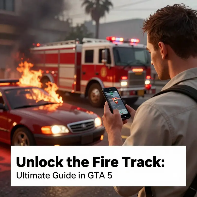 A player calling 911 in GTA 5 to summon a fire truck.