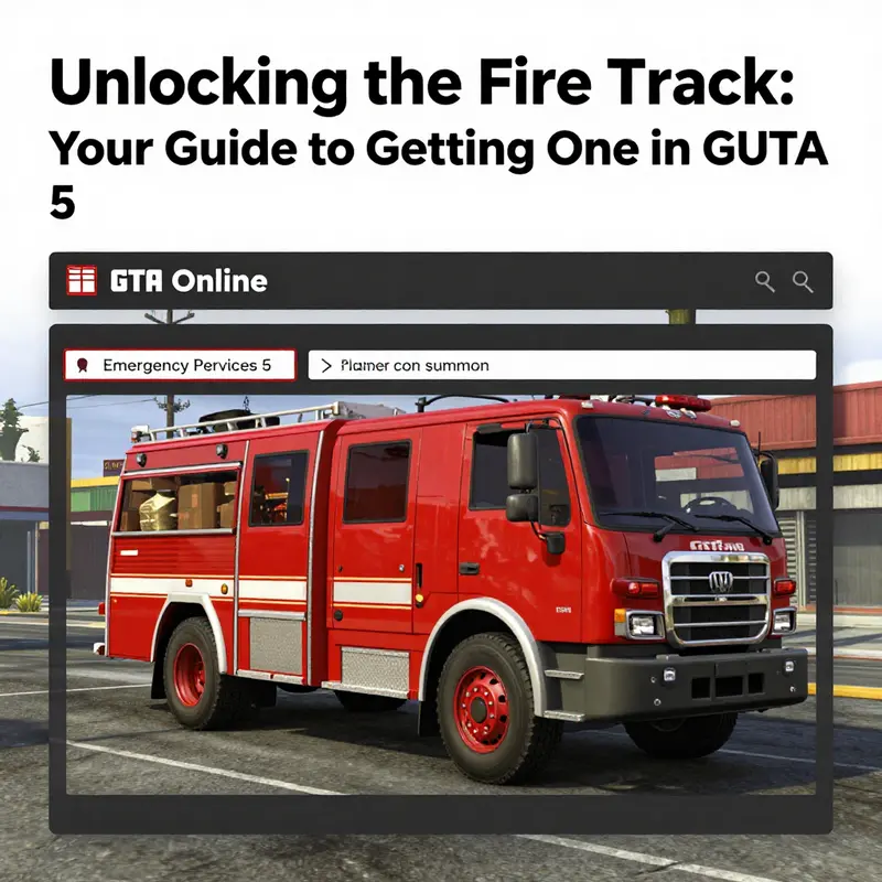 Calling emergency services in GTA 5 to summon a fire truck.