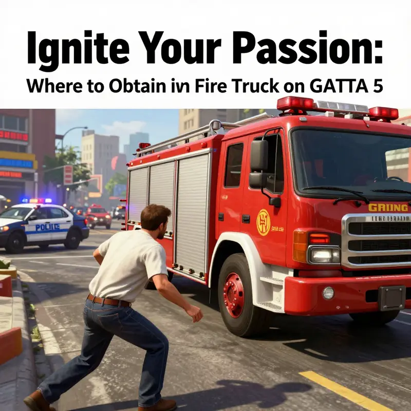 Visit any fire station in GTA 5 to reliably pick up a fire truck.