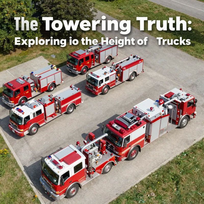 A comparison of the height ranges across different fire truck categories.