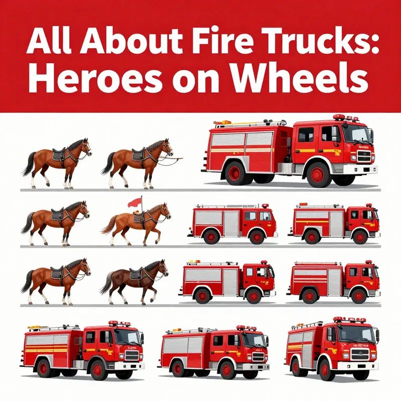 A modern fire truck ready for emergency response, highlighting its iconic red color and essential features.