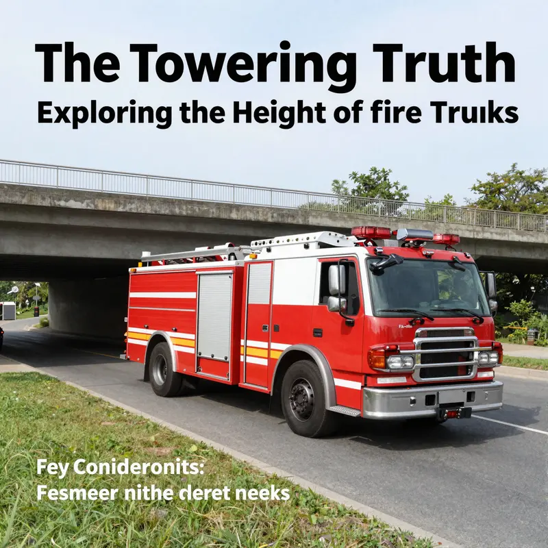 A comparison of the height ranges across different fire truck categories.