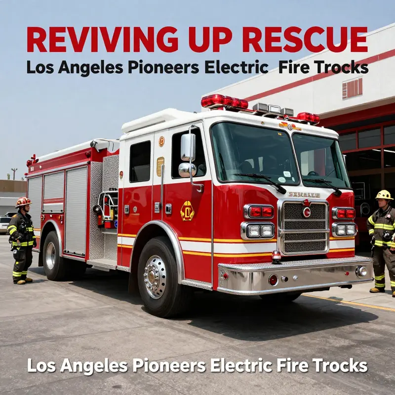 The Los Angeles Electric Fire Truck is a symbol of innovation in firefighting technology.
