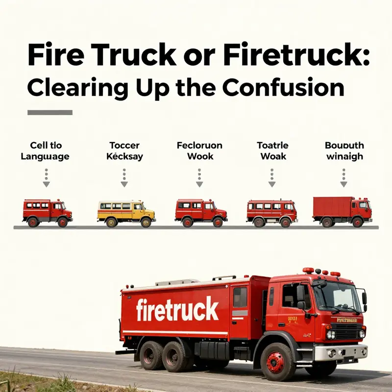 A visual representation of the separation and definitions of ‘fire’ and ‘truck’.