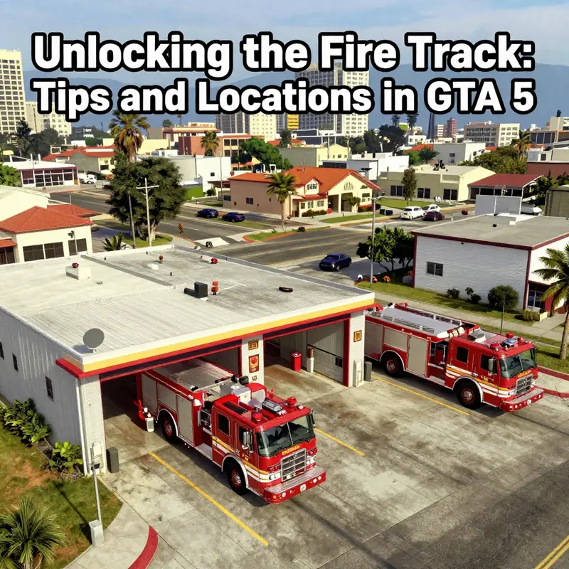 Explore various fire stations across Los Santos to find your fire truck.