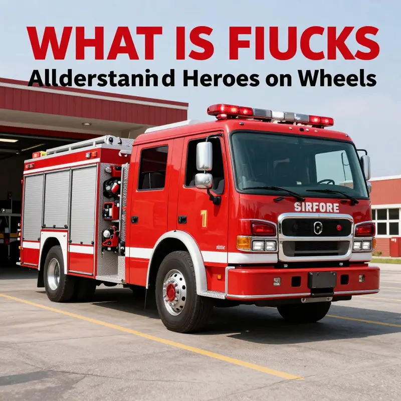 A modern fire truck ready for emergency response, highlighting its iconic red color and essential features.