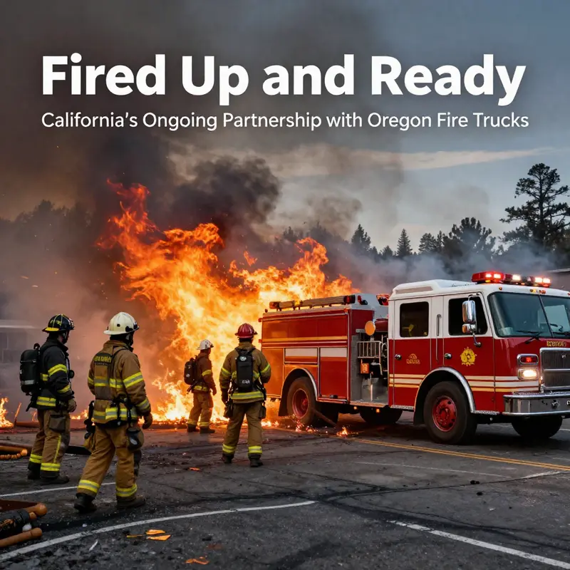 Firefighters from California and Oregon join forces to face wildfire challenges together.