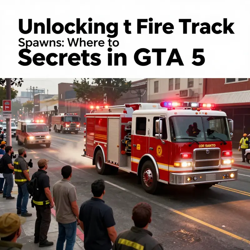 Fire Station 1 in East Los Santos, your primary spot for fire trucks.
