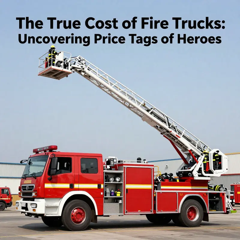 A standard pumper fire truck ready for action, representing basic fire truck costs in firefighting.