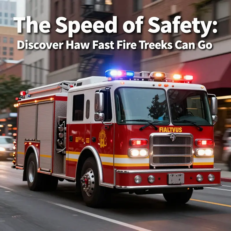 A fire truck racing to an emergency, showcasing its critical speed during urgent response.
