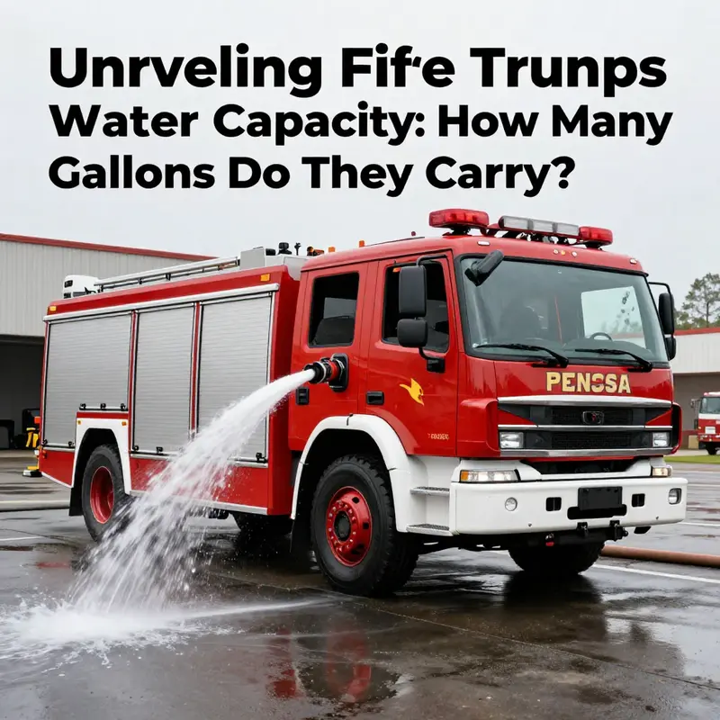 A small fire truck ready to respond with a compact water supply.