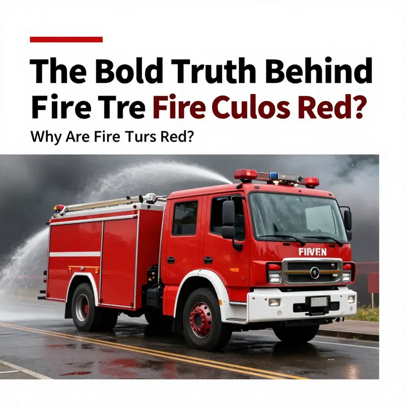 Historical representation of a vintage red fire truck in front of an early firehouse.