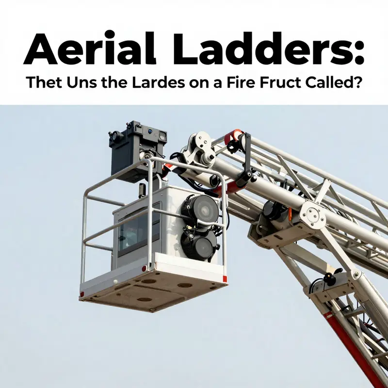 An aerial ladder extended high, exemplifying its role in urban firefighting operations.
